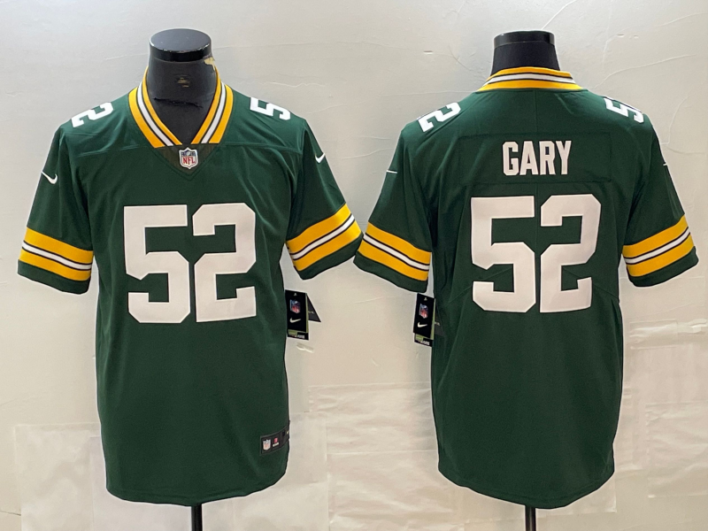 Men's Green Bay Packers Rashan Gary Green Game Jersey