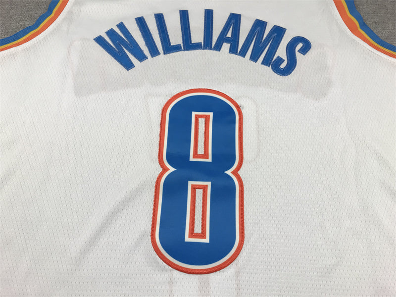 Men's Oklahoma City Thunder Jalen Williams White Swingman Jersey - Association Edition