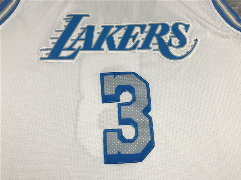 Men's Los Angeles Lakers Anthony Davis White Swingman Jersey - City Edition