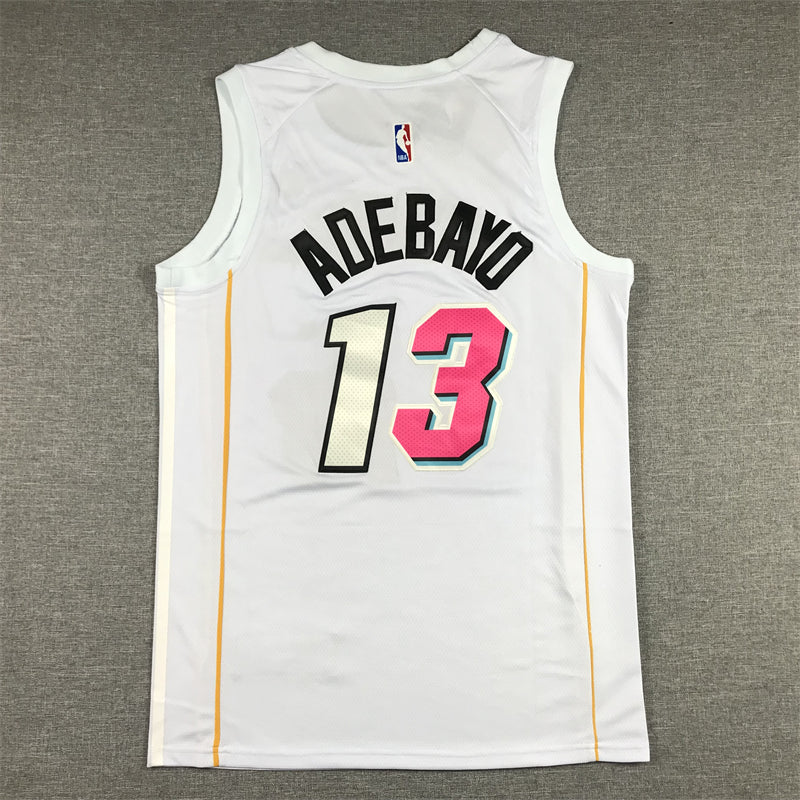 Men's Miami Heat Bam Adebayo White 2022/23 Swingman Jersey - City Edition
