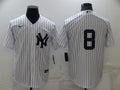 Men's New York Yankees Yogi Berra White Replica Player Name Jersey