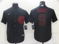 Men's Chicago Cubs Javier Baez Black Replica Baseball Jersey