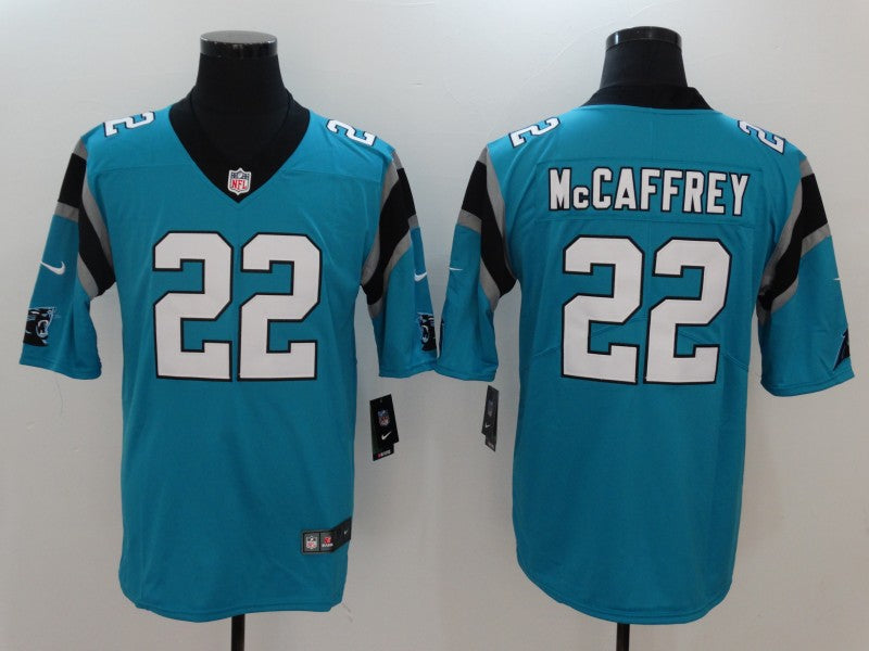 Men's Carolina Panthers Christian McCaffrey Blue Game Jersey