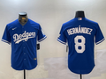 Men's Los Angeles Dodgers Enrique Hernandez Blue Replica Game Jersey