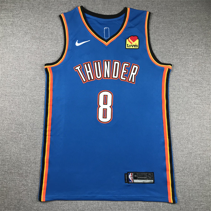 Men's Oklahoma City Thunder Jalen Williams Blue Swingman Jersey - Icon Edition
