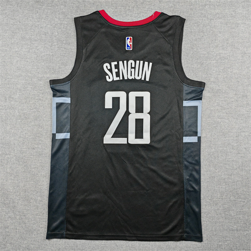Men's Houston Rockets Alperen Sengun Black Swingman Jersey - Statement Edition
