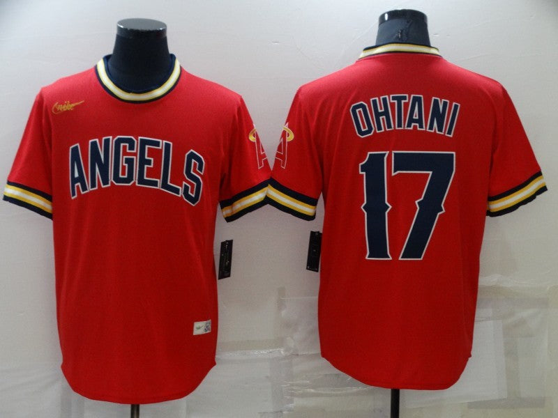 Men's Los Angeles Angels Shohei Ohtani Red Replica Player Jersey