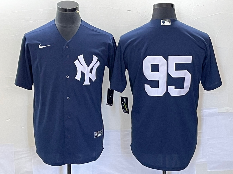Men's New York Yankees Oswaldo Cabrera Navy Replica Player Name Jersey