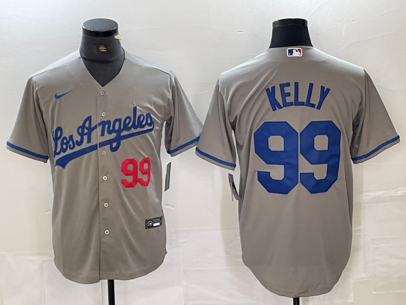 Men's Los Angeles Dodgers Joe Kelly Gray Replica Game Jersey