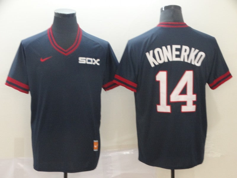 Men's Chicago White Sox Paul Konerko Navy Replica Baseball Jersey