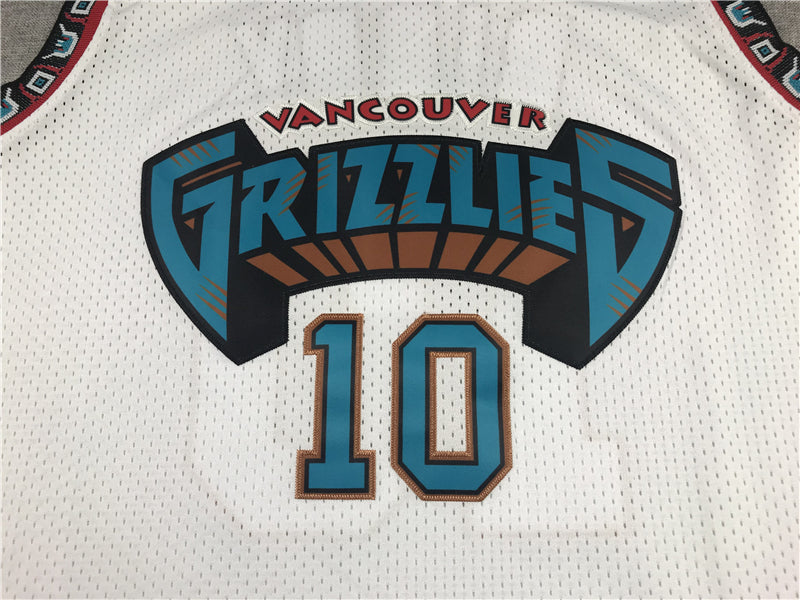 Men's Memphis Grizzlies Mike Bibby White Classics Swingman Jersey
