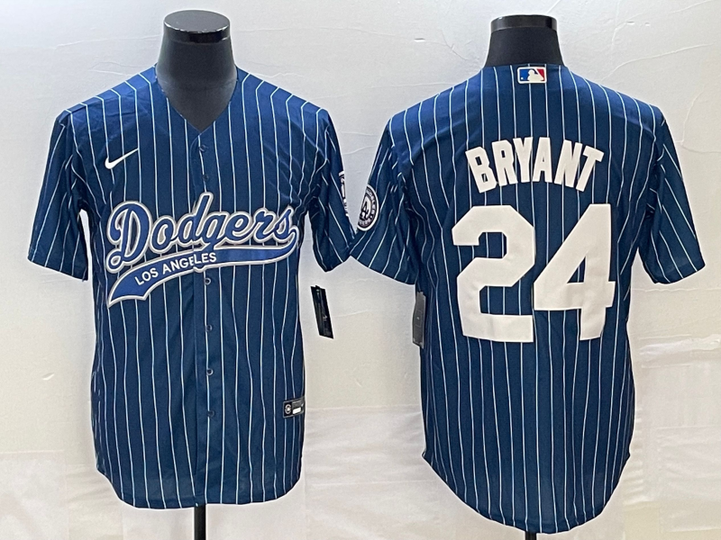 Men's Los Angeles Dodgers Kris Bryant Blue Player Jersey Joint Edition