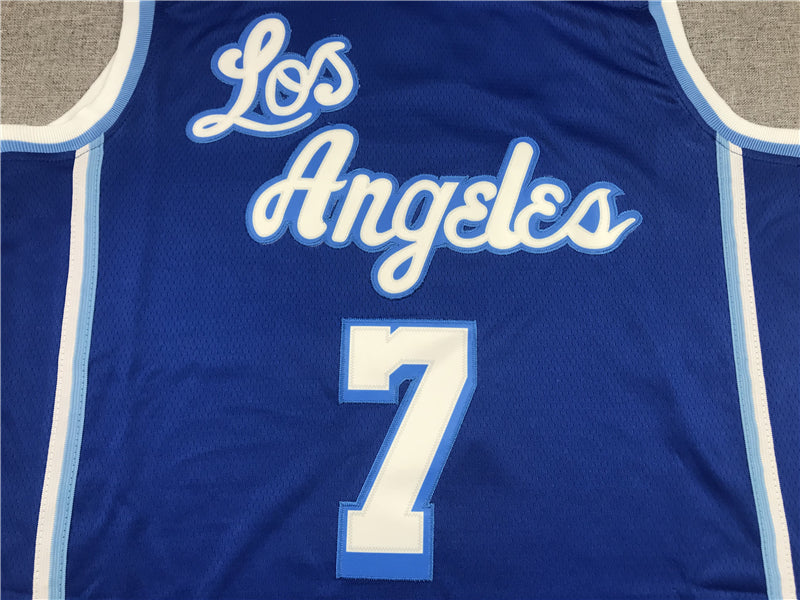 Men's Los Angeles Lakers Carmelo Anthony Blue Hardwood Classic Swingman Jersey