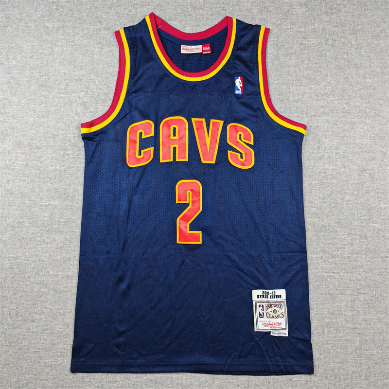 Men's Cleveland Cavaliers Kyrie Irving Navy 2011/12 Hardwood Classics Swingman Jersey