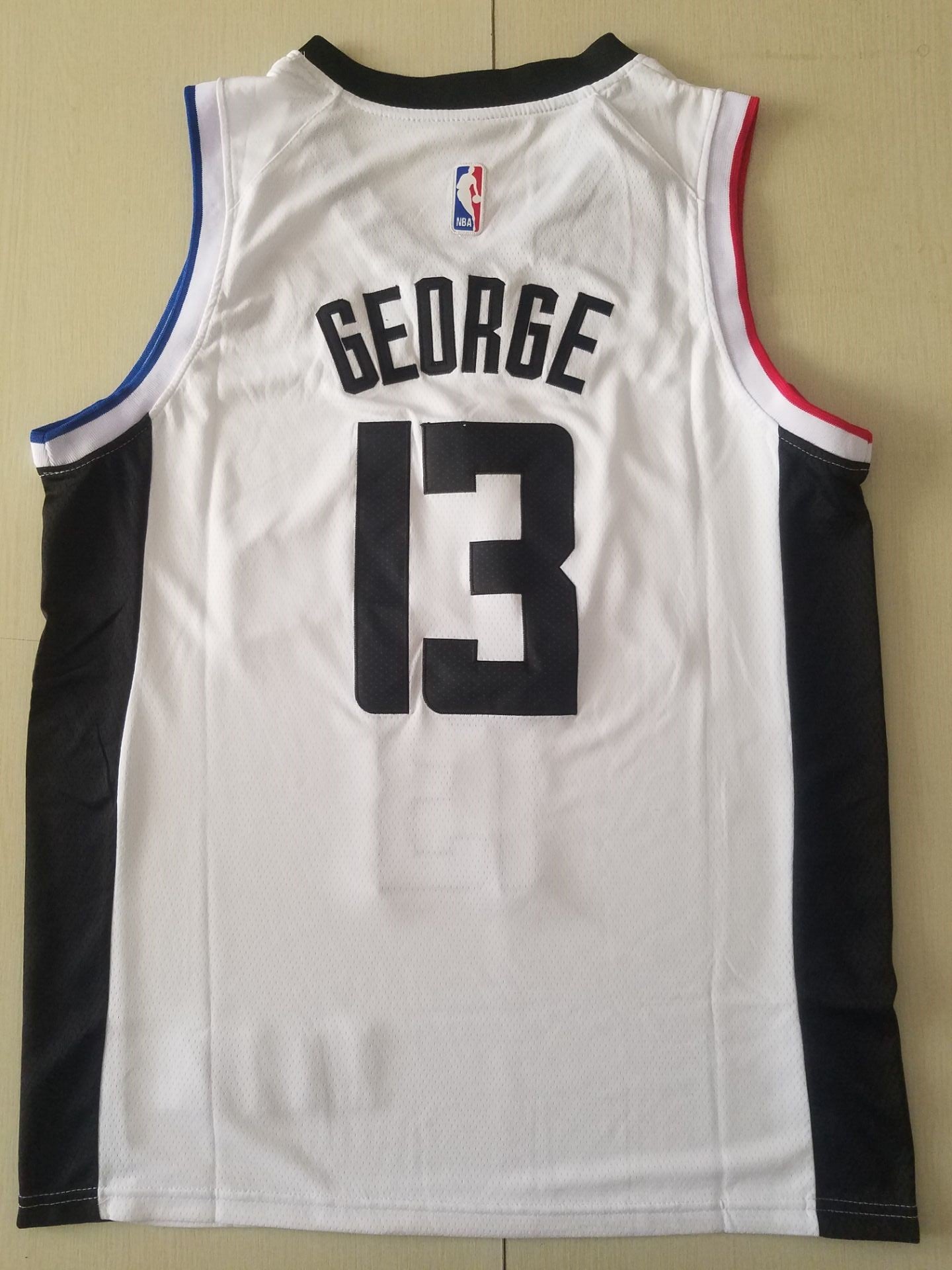 Men's LA Clippers Paul George NBA White Classics Jersey
