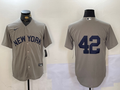 Men's New York Yankees Gray Road 2024 Jackie Robinson Day Elite Jersey