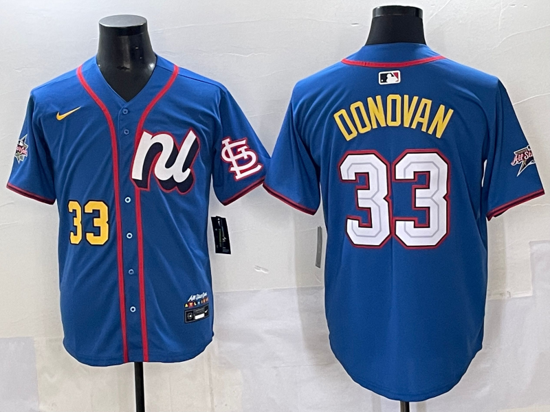 Men's National League Brendan Donovan Blue 2025 All-Star Edition Limited Player Jersey