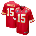 Men's Kansas City Chiefs Patrick Mahomes Red Super Bowl LVIII Game Jersey
