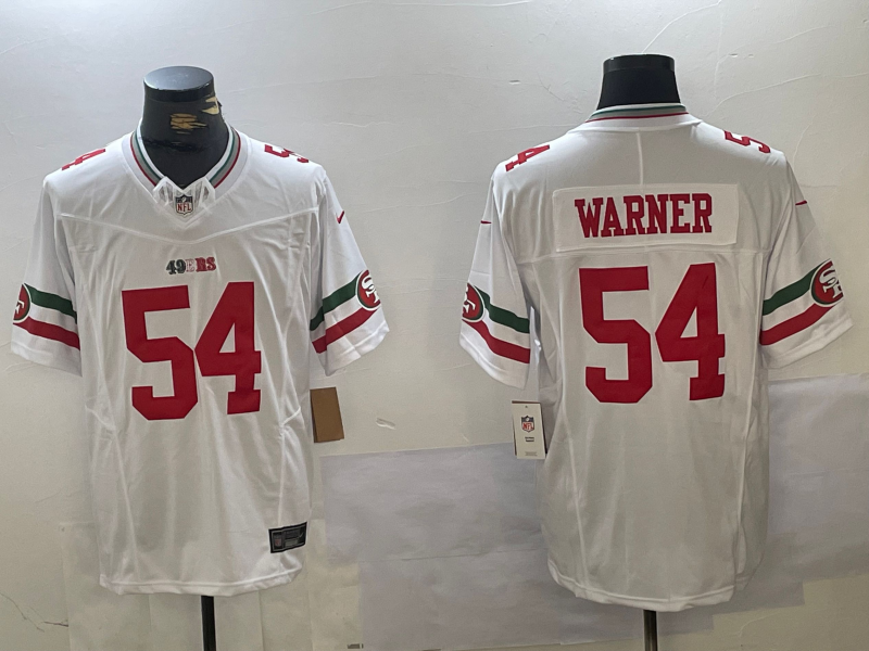 Men's San Francisco 49ers Fred Warner White Vapor F.U.S.E. Limited Jersey