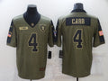 Men's Las Vegas Raiders Derek Carr Brown Authentic Game Jersey