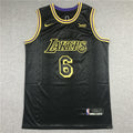 Men's Los Angeles Lakers LeBron James NBA Black Jersey