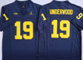 Men's Michigan Wolverines Bryce Underwood Navy Player Jersey