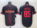 Men's San Francisco 49ers George Kittle Black Joint Edition Player Jersey