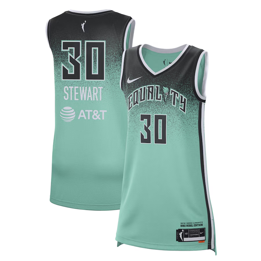 Men's New York Liberty Breanna Stewart Mint Explorer Edition Player Jersey