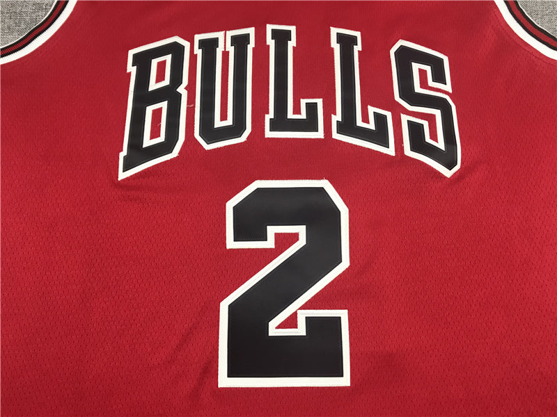 Men's Chicago Bulls Lonzo Ball Red Fast Break Replica Player Jersey