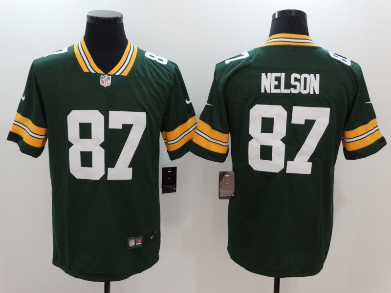 Men's Green Bay Packers Jordy Nelson Green Game Player Jersey