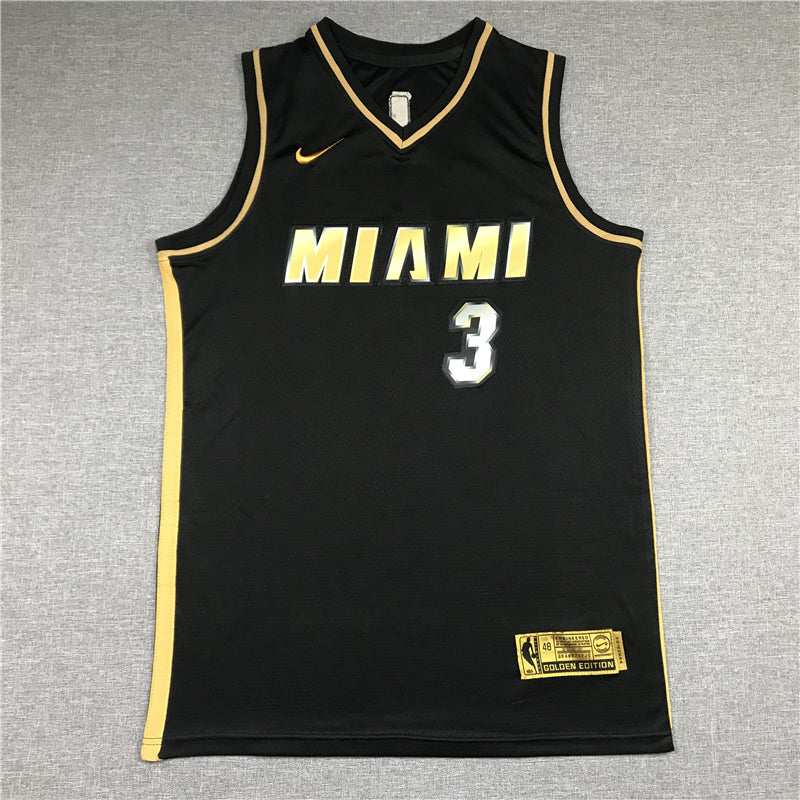 Men's Miami Heat Dwyane Wade NBA Black Swingman Jersey