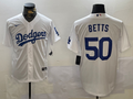 Men's Los Angeles Dodgers Mookie Betts White Replica Baseball Jersey