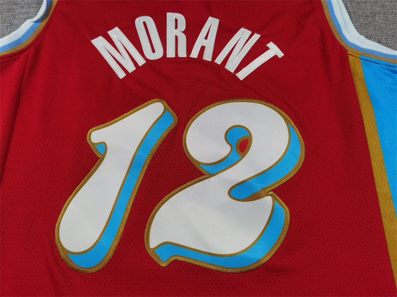 Men's Memphis Grizzlies Ja Morant Red 2024/25 Swingman Player Jersey - City Edition