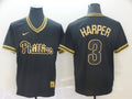 Men's Philadelphia Phillies Bryce Harper Black Stitched Jersey
