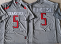 Men's Texas Tech Red Raiders Patrick Mahomes Gray Player Game Jersey