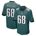 Men's Philadelphia Eagles Jordan Mailata Midnight Green Super Bowl LVII Patch Game Jersey