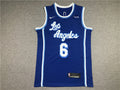 Men's Los Angeles Lakers LeBron James Blue Hardwood Classic Swingman Jersey