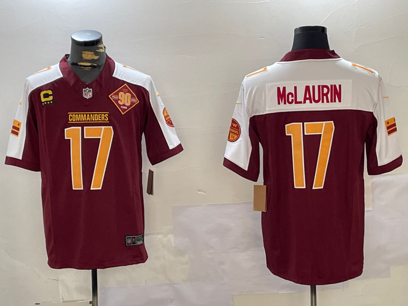 Men's Washington Commanders Terry McLaurin Burgundy Player Game Jersey