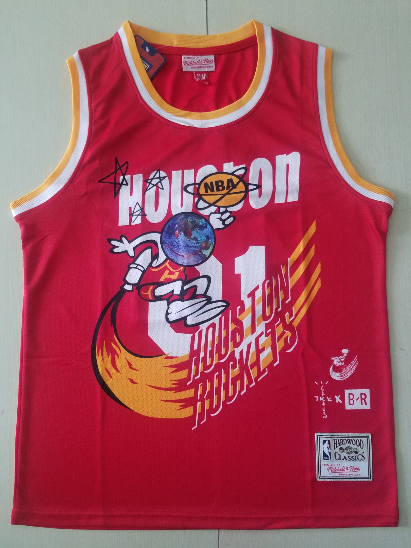 Men's Houston Rockets NBA Red Classics Jersey - Joint Edition