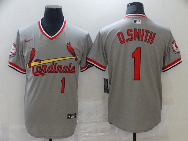 Men's St. Louis Cardinals Ozzie Smith Gray Replica Player Jersey