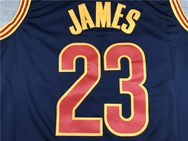 Men's Cleveland Cavaliers LeBron James Navy Swingman Fashion Jersey