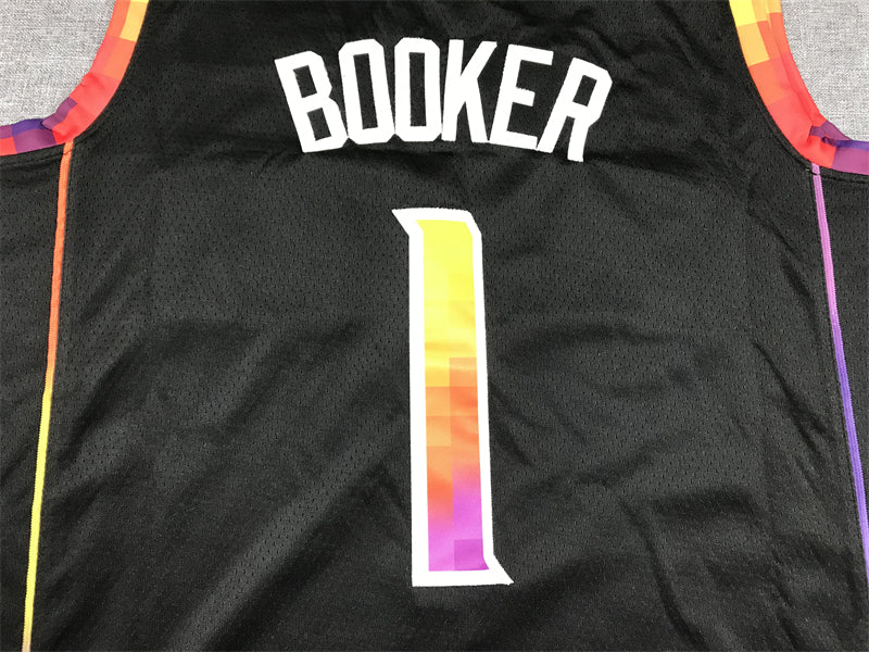 Men's Phoenix Suns Devin Booker Black 2022/23 Fast Break Player Jersey - Statement Edition