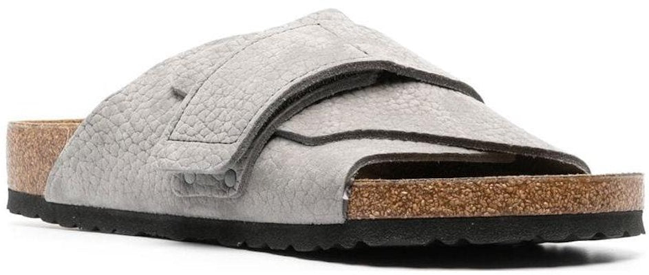 Birkenstock Kyoto 1024502 Nubuk Leather Desert Buck Whale Gray Sandals