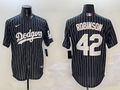 Men's Los Angeles Dodgers Jackie Robinson Black Alternate Limited Player Jersey