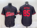Men's San Francisco 49ers George Kittle Black Player Game Jersey Joint Edition