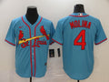 Men's St. Louis Cardinals Yadier Molina Majestic Horizon Blue Jersey