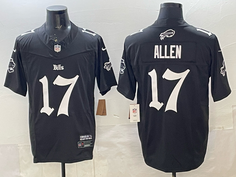 Men's Buffalo Bills Josh Allen Black Retired Player Jersey