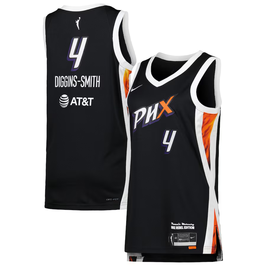Men's Phoenix Mercury Skylar Diggins-Smith Black Rebel Edition Victory Player Jersey