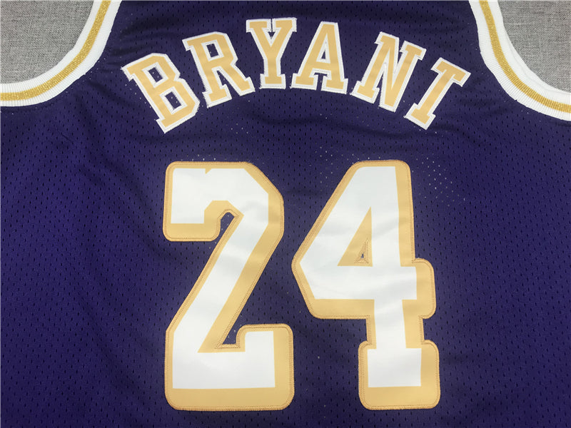 Men's Los Angeles Lakers Kobe Bryant Purple Hardwood Classics Player Jersey