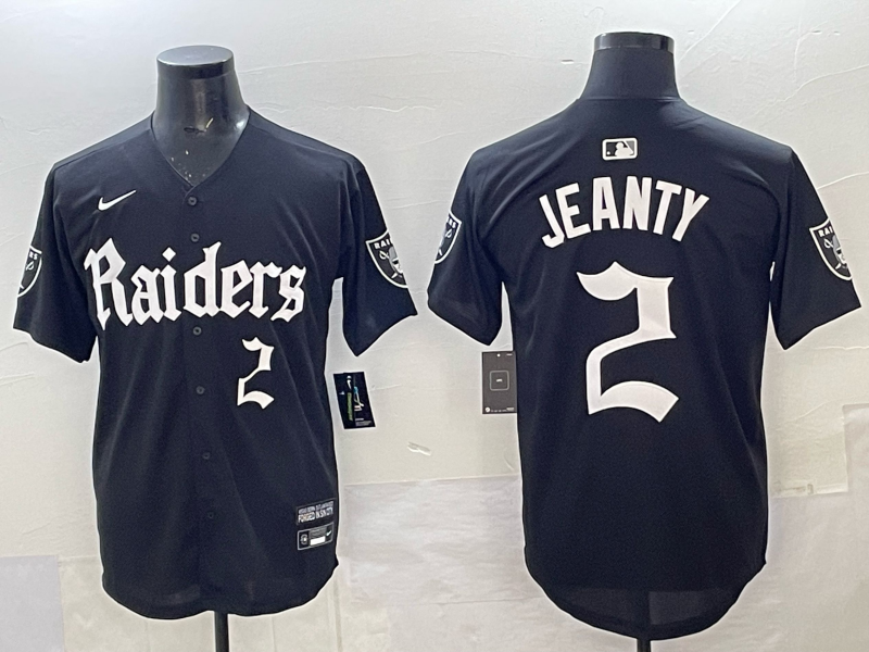 Men's Las Vegas Raiders Ashton Jeanty Black Player Jersey